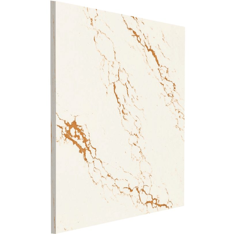white and gold quartz countertops