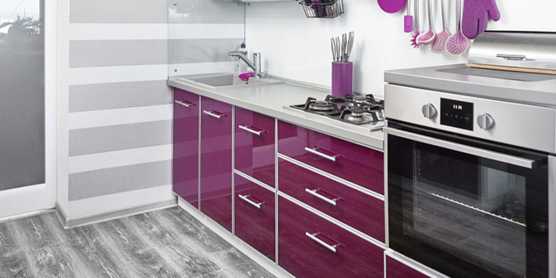 Purple Cabinets