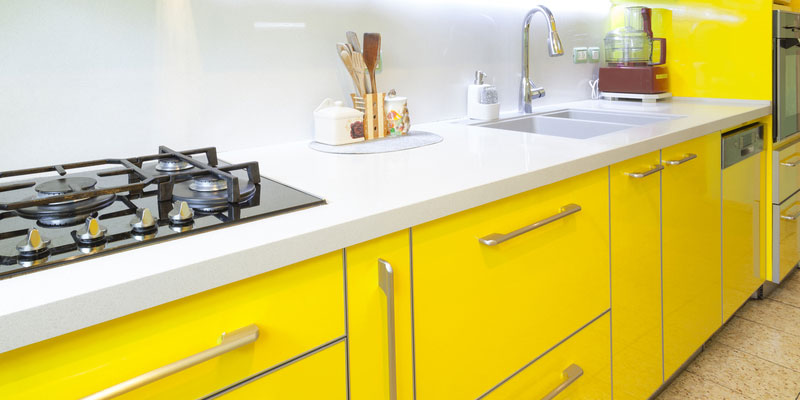 Subtle Yellow Cabinets