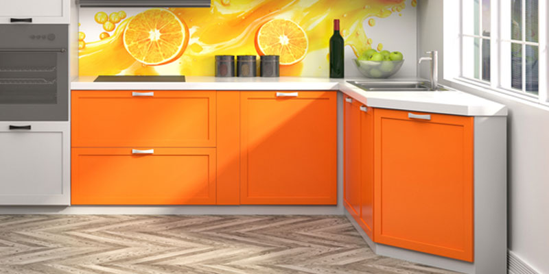 Orange Cabinets